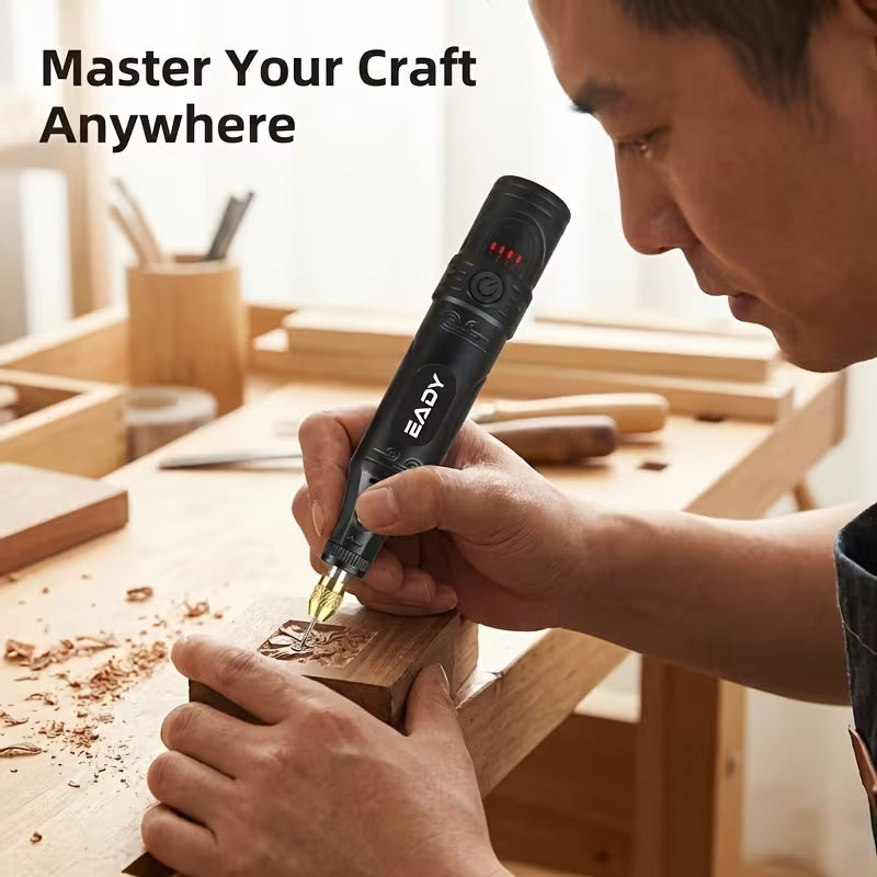 36pcs Cordless Mini Rotary Tool, 4-Speed 800mAh Engraver Pen Grinder for Sanding Polishing Drilling