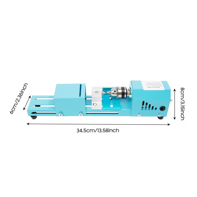 GDRASUYA10 Mini Lathe Bead Polisher, Seven Speeds Wood Lathe Milling Machine for Table