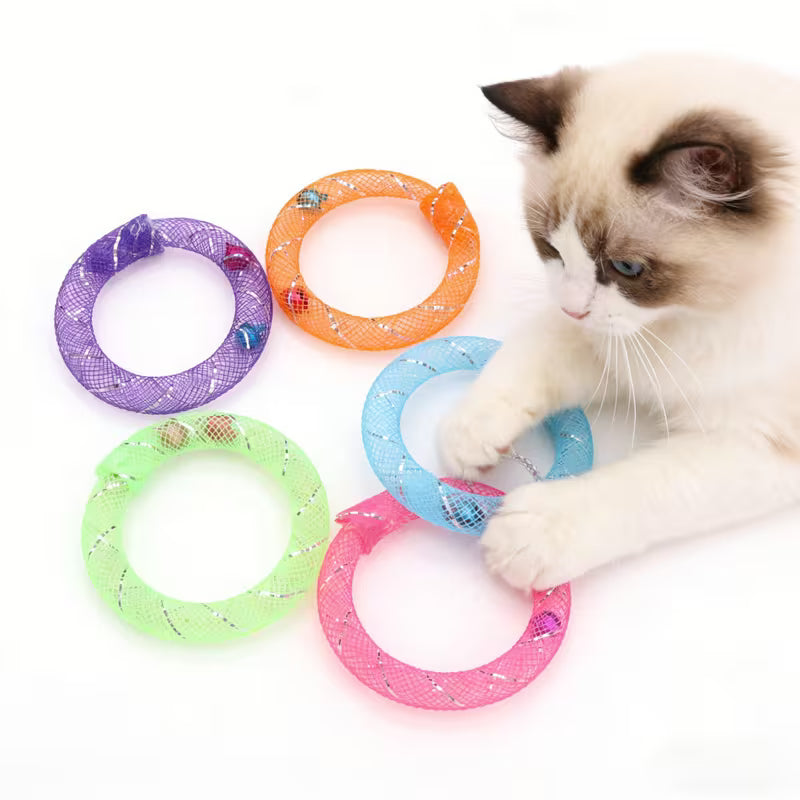 6/12pcs Random Colors Pack Cat Toys Web Management Cat Self-Entertainment Set, Random Color