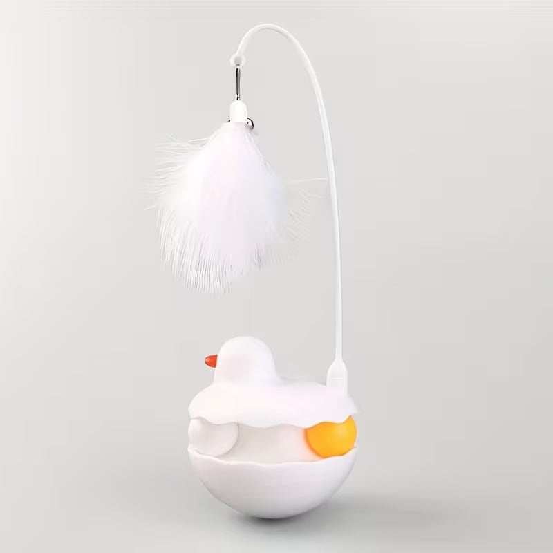 Little Duck Tumbler Cat Toy Self-Entertainment Detachable Washable Cat Wand