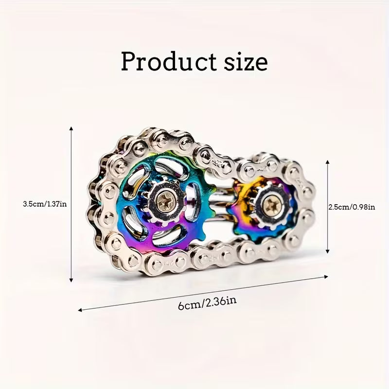 Bike Chain Fidget Spinner Stainless Steel