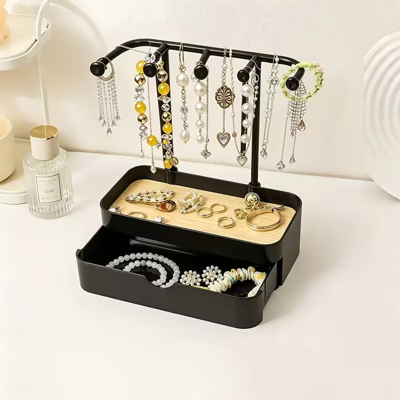 A Multi-Color Vanity Multifunctional Jewelry Stand, Jewelry Box, Necklace Rack Storage