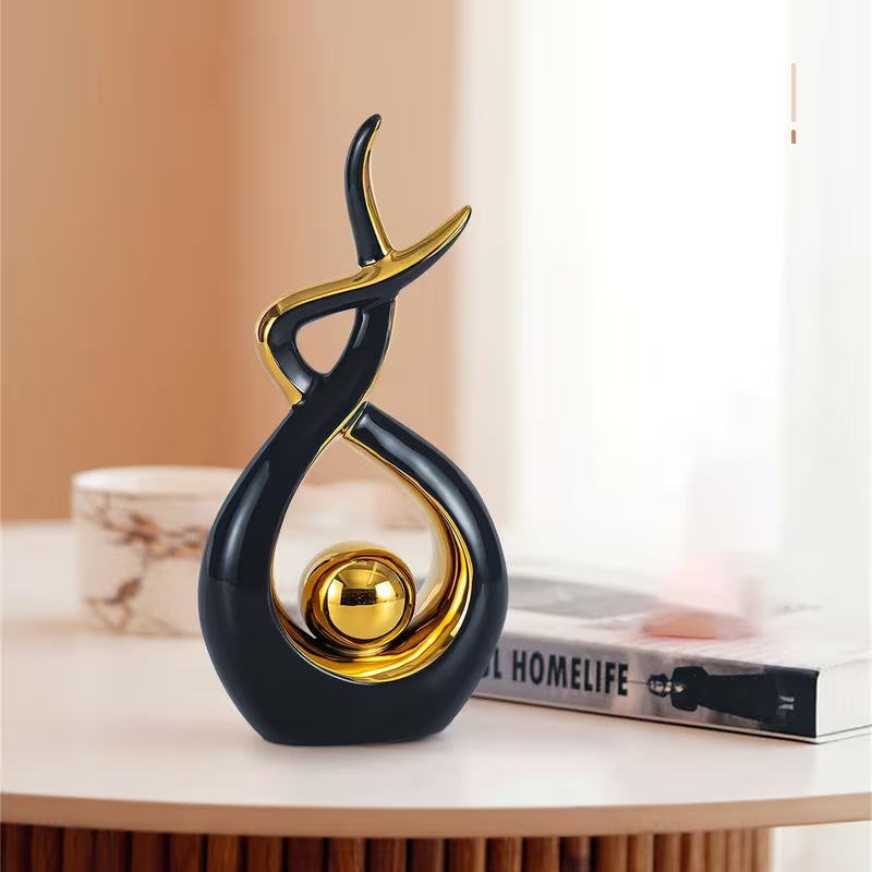 1pc Resin Abstract Geometric Design Minimalist Modern Home Decor Item for Living Rooms