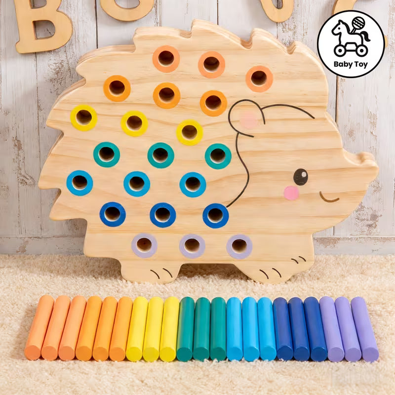Pip the Colorful Hedgehog Wooden