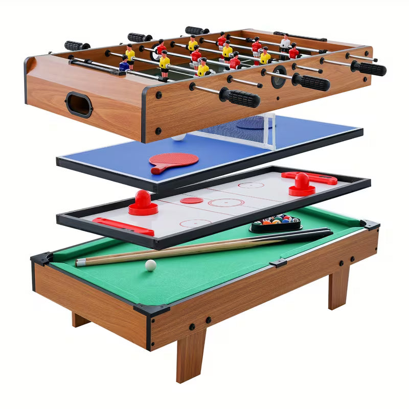 MULTIGOT 4-in-1 Combo Game Table Set Wooden
