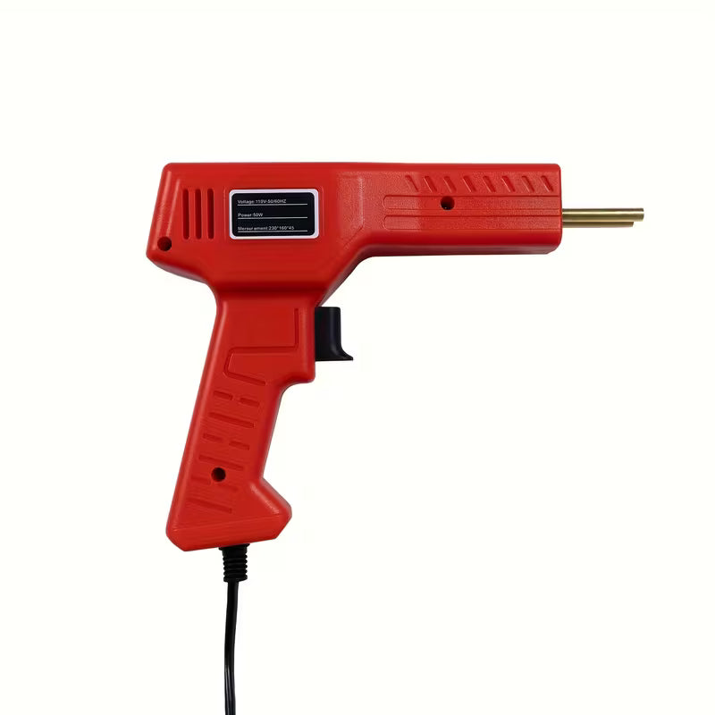 50W Plastic Repair Welder Kit Plastic Welding with 200pcs 4 Types Wave Staples