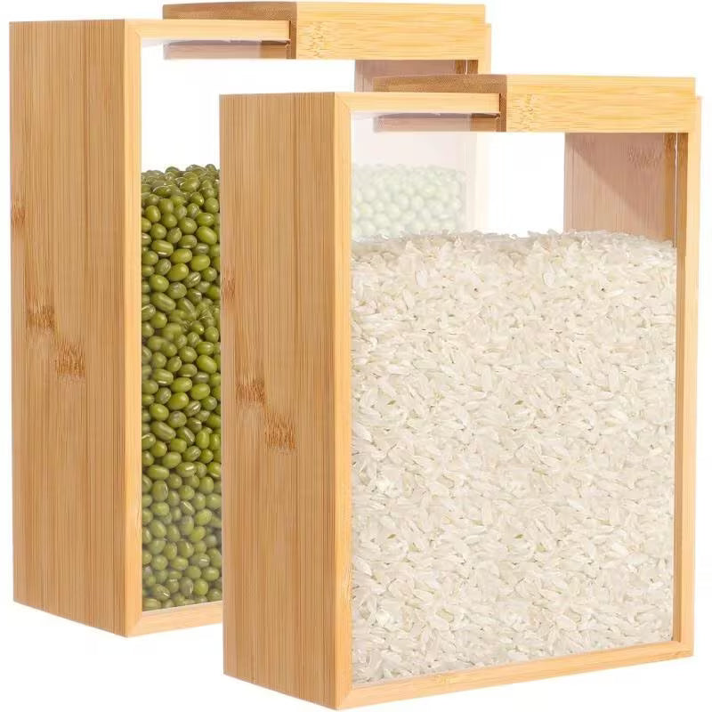 3/2/1pc Large Storage Jar with Lid, Reusable Cereal Rice Container for Snacks, Coffee Beans