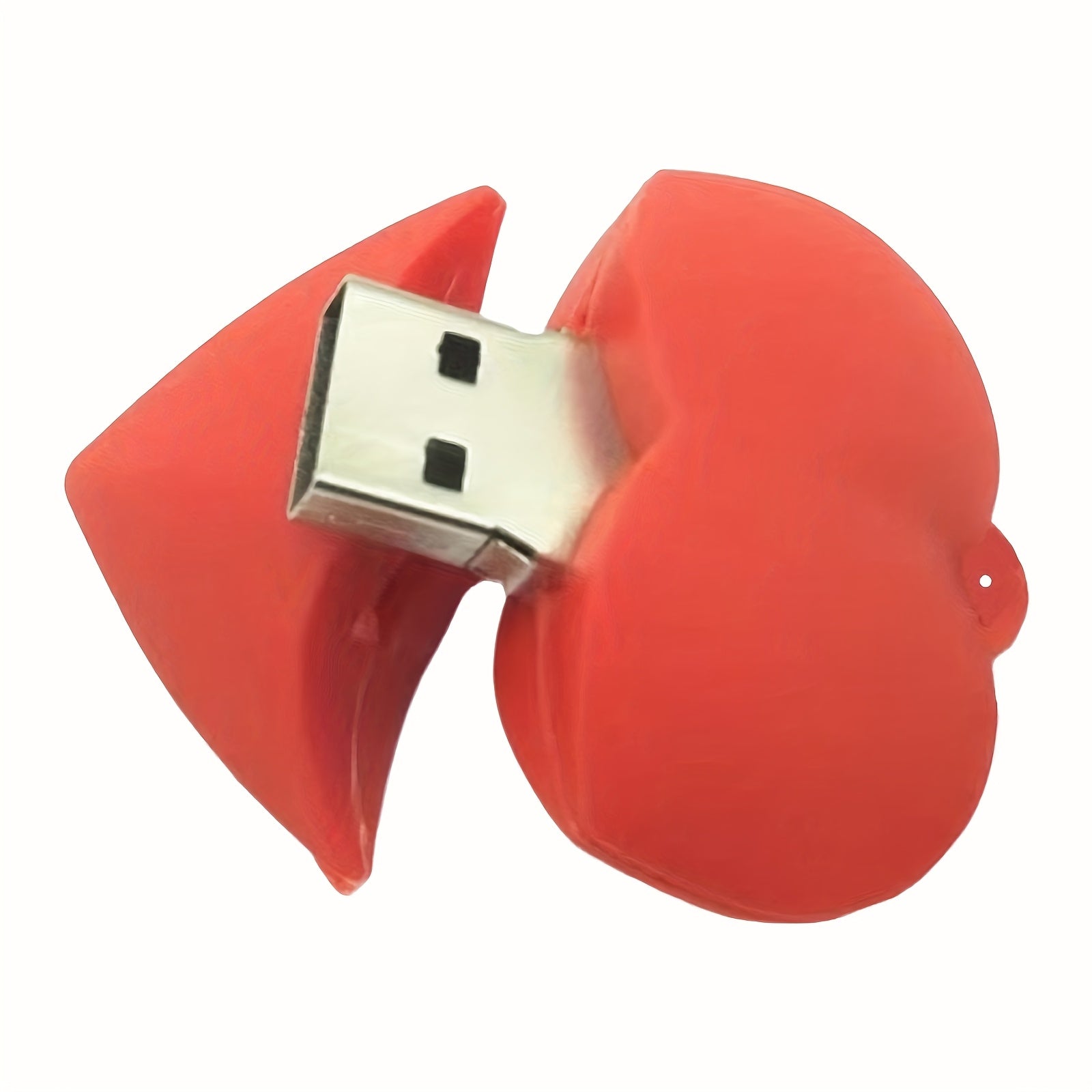 Sweet And Cute Creative Heart-Shaped USB Flash Drive, USB2.0 128MB Set