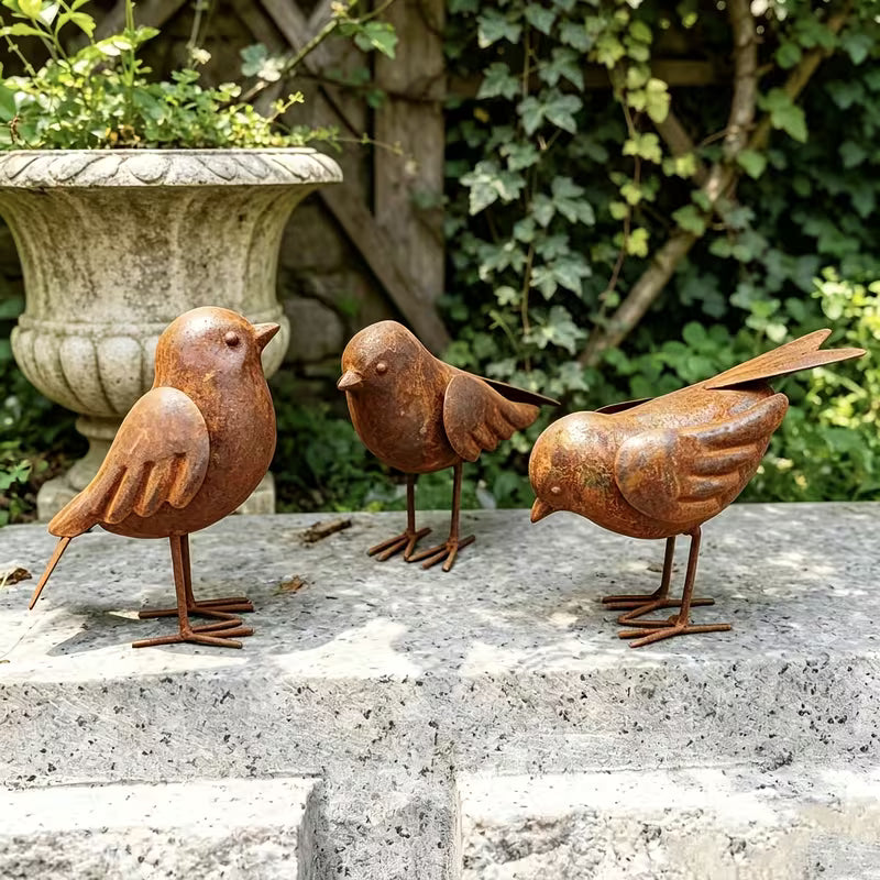 The Set Includes Three Different Poses of Birds, Round And Cute in Shape