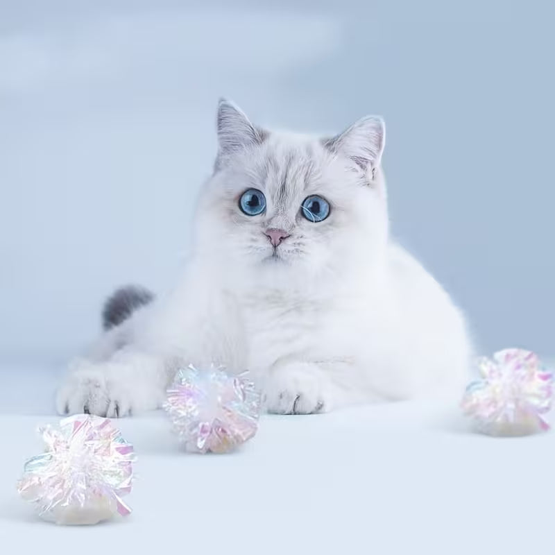 Sounding Paper Ball Toy, Wrinkled Ball Cat Toy, Indoor Cat