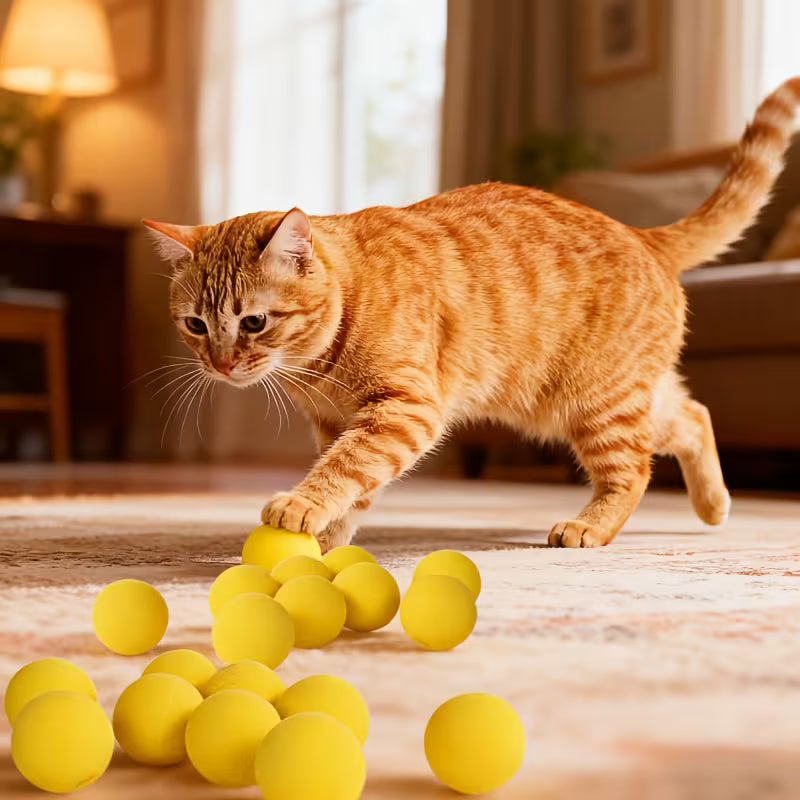 Soft Silent Pet Ball 12pcs or 25pcs Set, Random Color