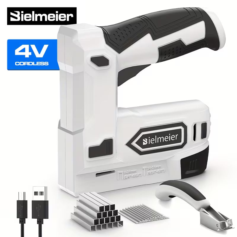 Bielmeier 20V/4V Cordless 2-in-1 Stapler/Nailer, Brad Nailer Without Compressor And Cord