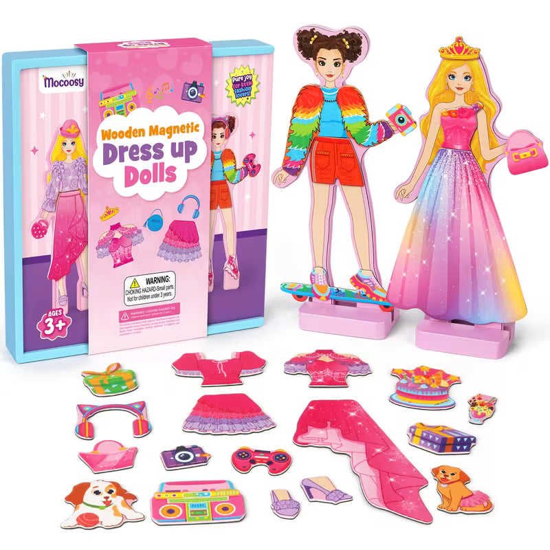Magnetic Dress-up Set Wooden