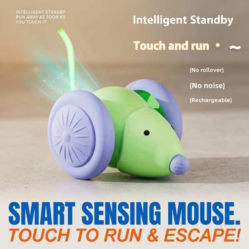 Automatic Smart Mouse Cat Toy, Self-Entertaining Cat